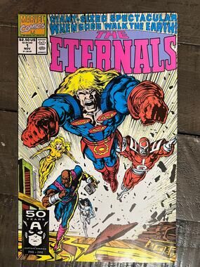 VINTAGE 1991 Marvel "THE ETERNALS" #1 - M - GIANT SIZED SPECTACULAR!